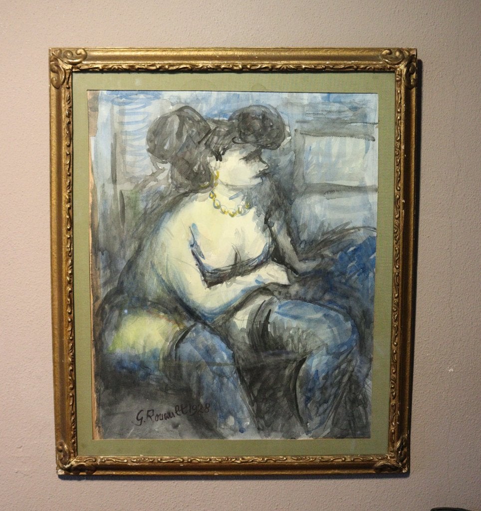 Aquarel van fauvist Georges Rouault, Antiek en Kunst, Ophalen of Verzenden