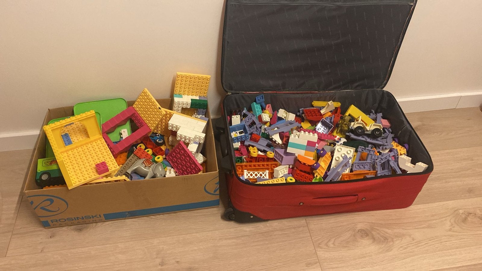 Grote partij LEGO Duplo en LEGO stenen, Ophalen, Gebruikt, Inclusief extra onderdelen, Lego