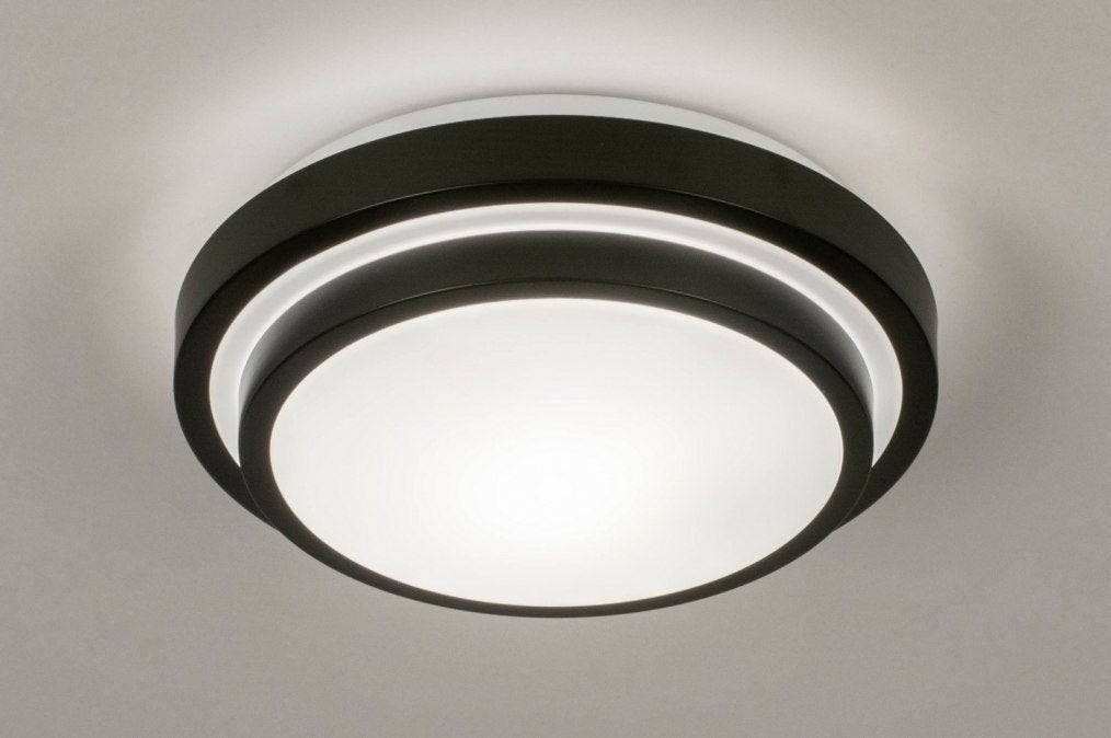 plafondlamp zwart badkamer keuken bed garage lamp, Ophalen of Verzenden, Nieuw
