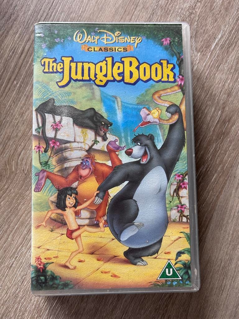 Walt Disney Classics: The Jungle Book VHS (Engels), Alle leeftijden, Ophalen of Verzenden, Gebruikt, Actie en Avontuur