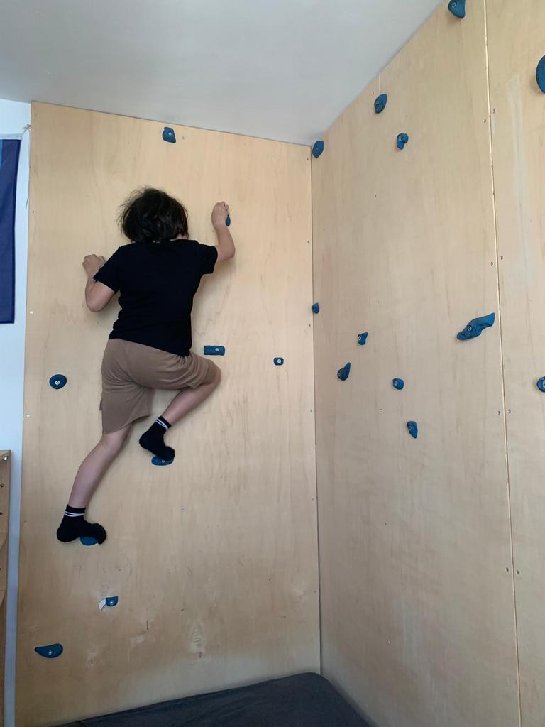 stoere Klimmuur voor kinderkamer, Ophalen, Gebruikt, Wanddecoratie