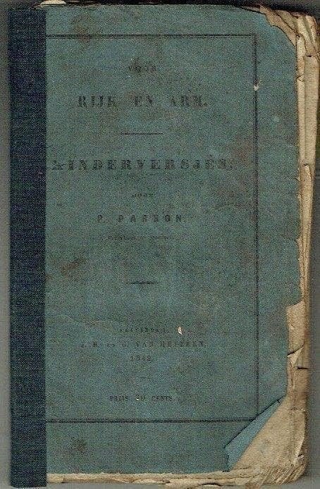 P Parson Voor rijk en arm Kinderversjes 1849, Verzenden