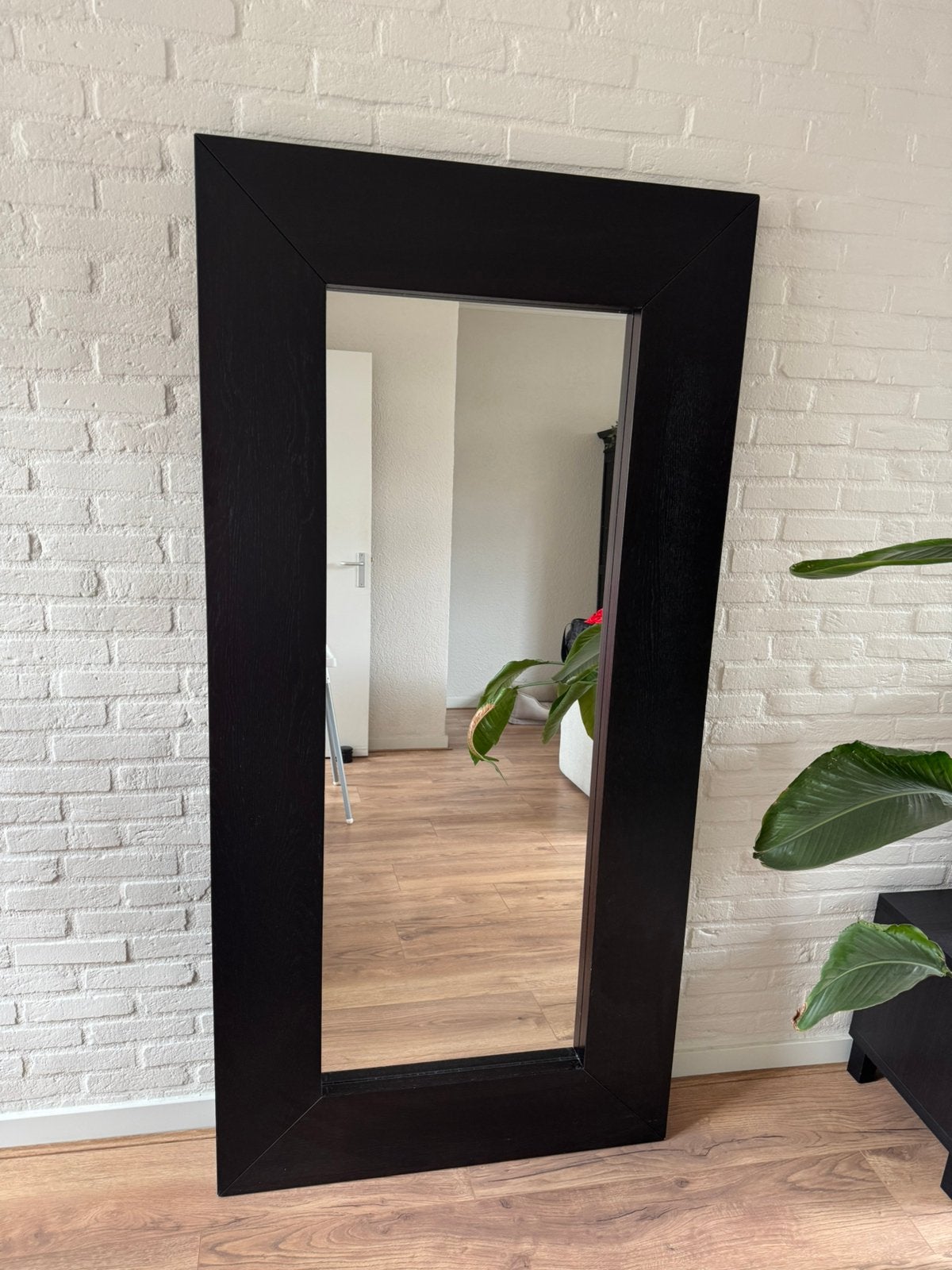 IKEA mongstad spiegel, Huis en Inrichting, Woonaccessoires | Spiegels, Ophalen, Zo goed als nieuw, 75 tot 100 cm, 150 tot 200 cm