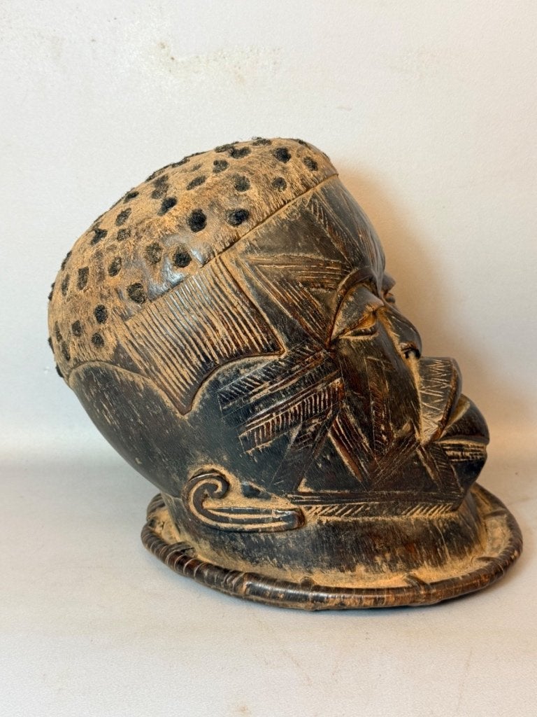 260968 - Rare Afrikaans Makonde LIPIKO helm masker Tanzania., Ophalen of Verzenden