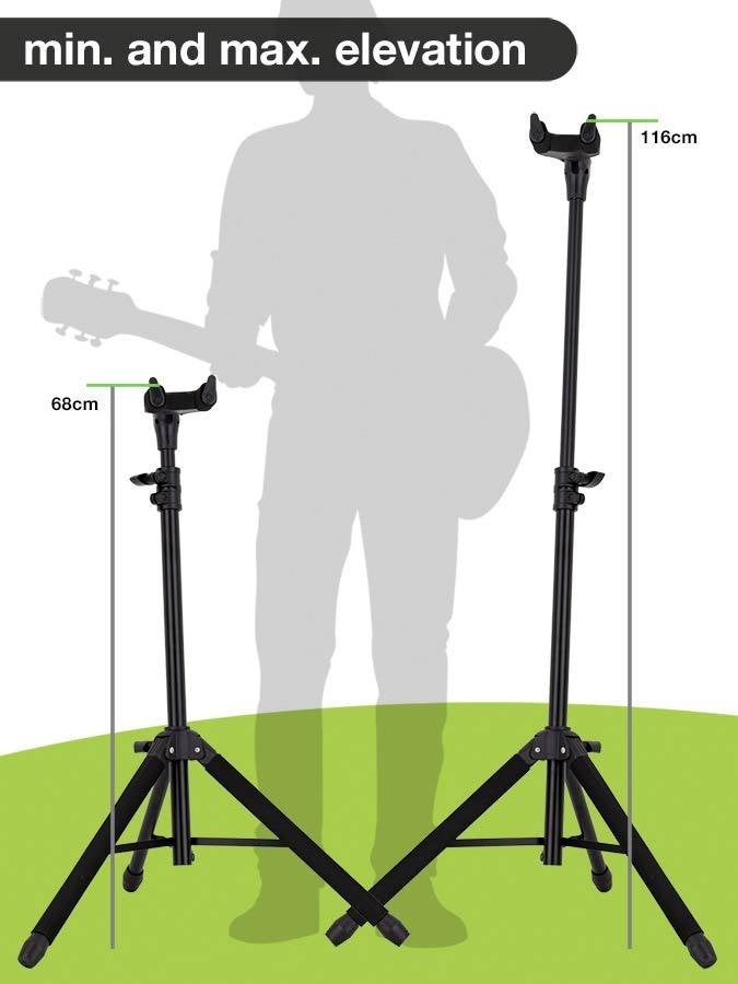 Boston GS-350 semi-opvouwbare driepoot gitaarstandaard, Gitaar, Instrumentstandaard, ., Nieuw