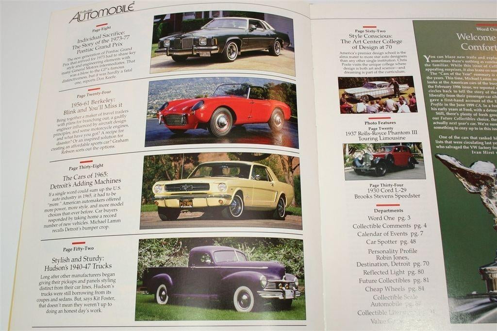 Vintage Automobile Tijdschrift 2000 — Auto\'s uit 1965, Ophalen of Verzenden, Gelezen, Algemeen