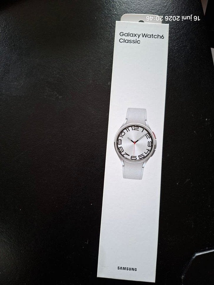 Samsung Galaxy Watch6 Classic -  in doos, Zo goed als nieuw, Samsung, Waterdicht, Grijs