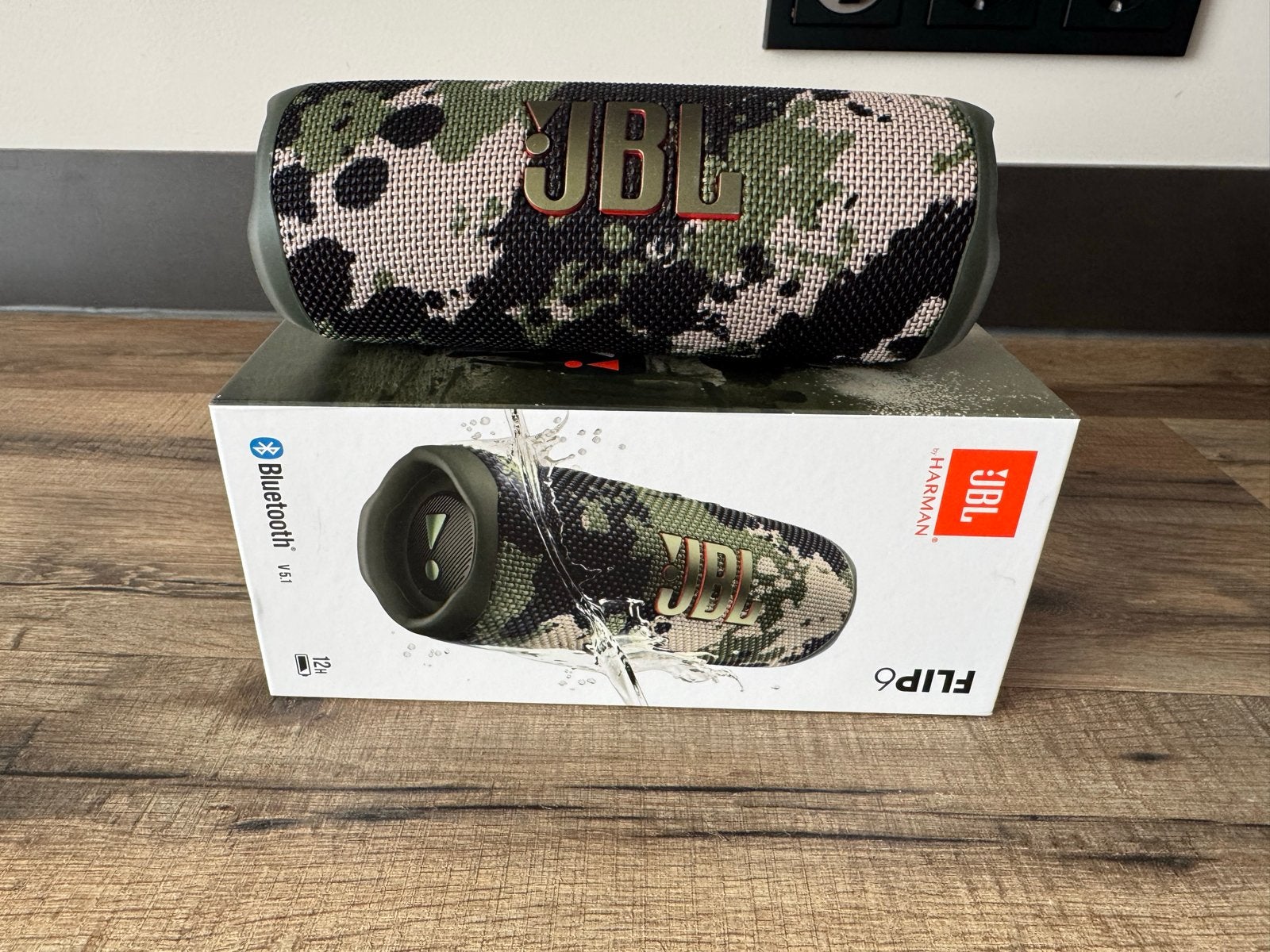 JBL Flip 6 Camouflage Draagbare Bluetooth Speaker, Audio, Tv en Foto, Luidsprekers, JBL, Ophalen of Verzenden, Zo goed als nieuw