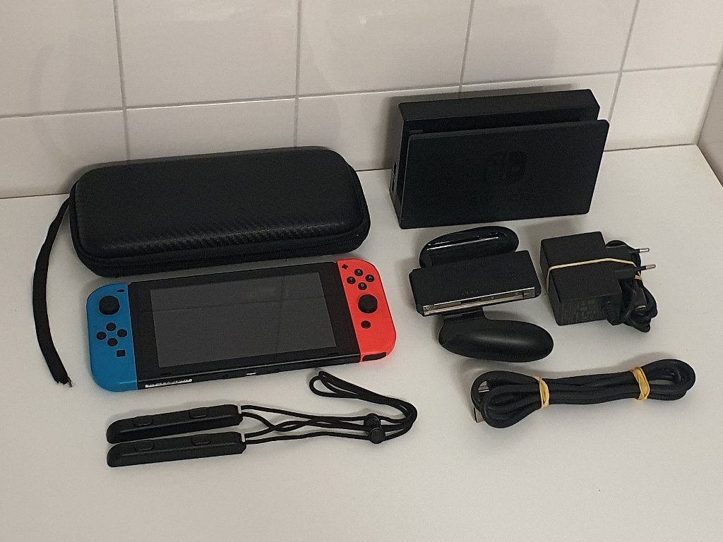 COMPLEET | Nintendo Switch SET, Ophalen of Verzenden, Gebruikt, Met 2 controllers, Switch Original