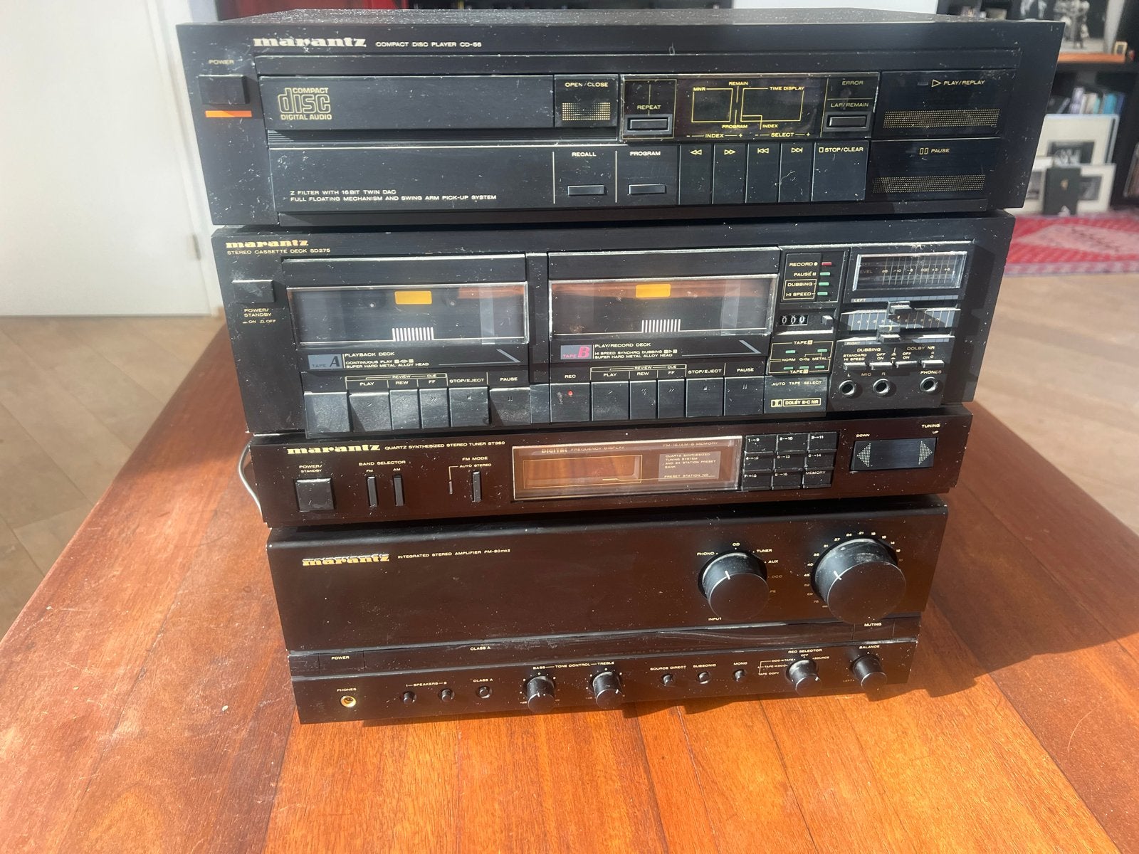 Marantz 74PM80/22B Vintage Hifi Set met CD, Cassette, Tuner, Overige merken, Cassettedeck, Zo goed als nieuw, Losse componenten