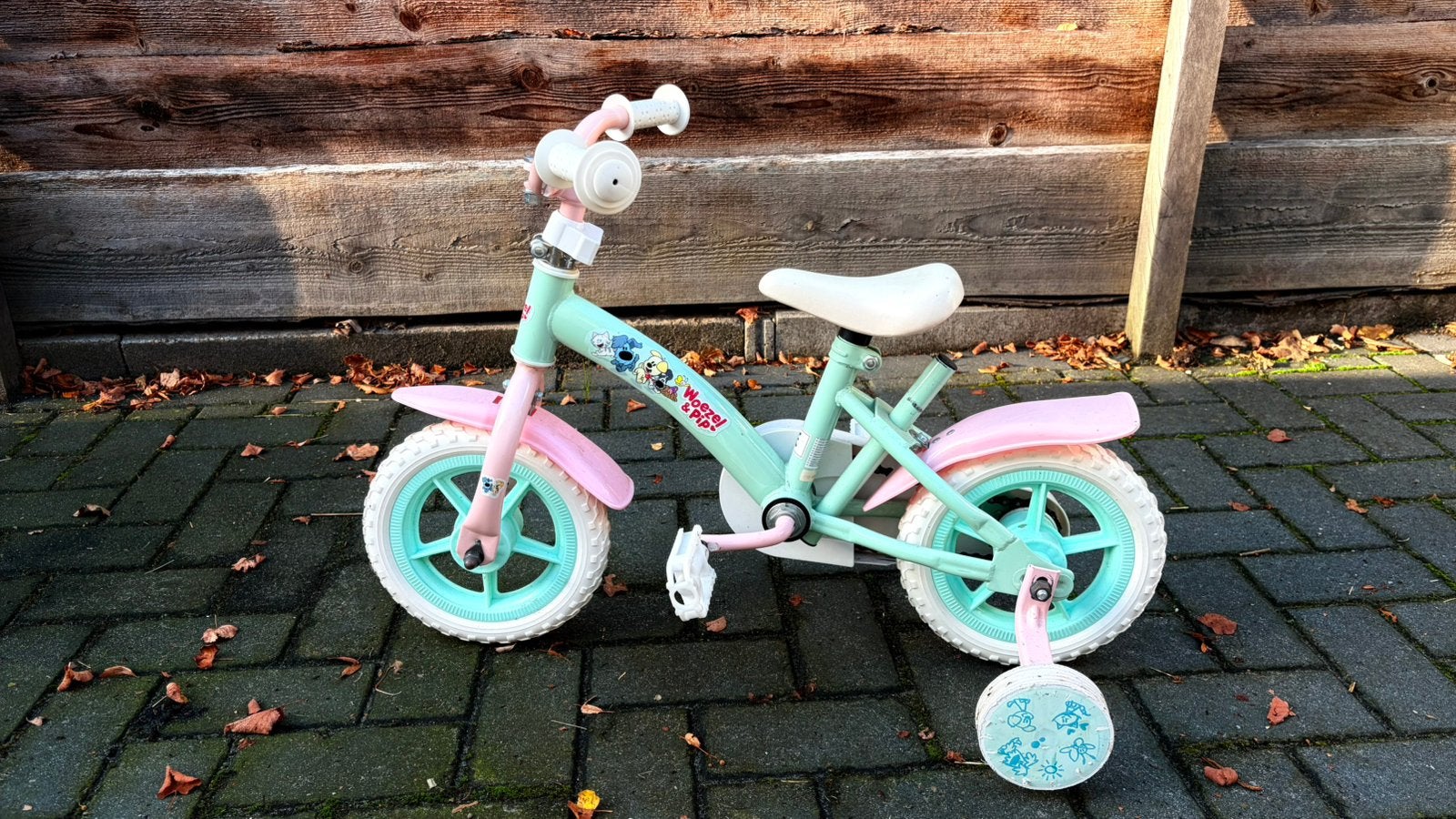 Prachtige fiets ZGAN 10 inch, Ophalen, Zo goed als nieuw, Minder dan 16 inch, Zijwieltjes