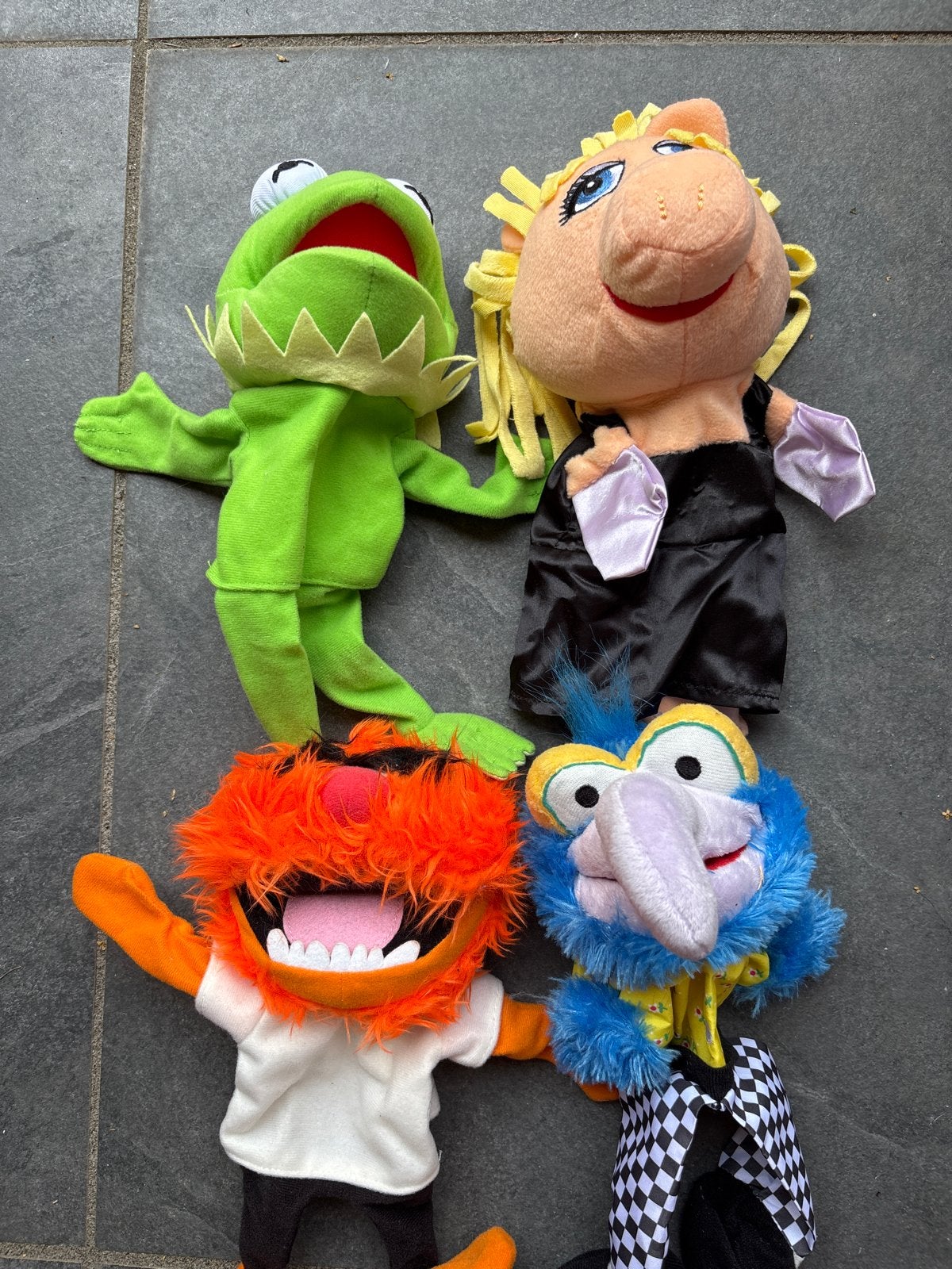 Muppet Show handpoppen: Kermit, Miss Piggy, Animal, Gonzo, Gebruikt, Overige merken, Overige karakters, Overige typen