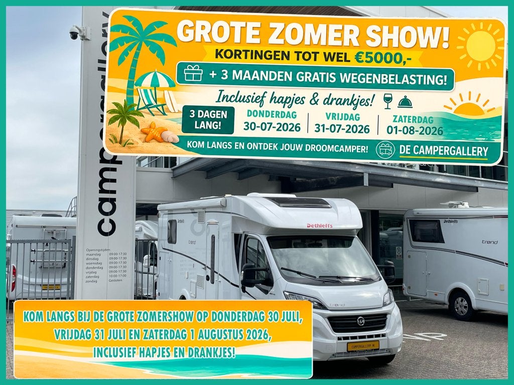 Dethleffs Trend 7057 QUEENSBED AUTOMAAT BEARLOCK OVEN CAMERA, Caravans en Kamperen, Automaat, Ringverwarming, Fiat, 7 tot 8 meter
