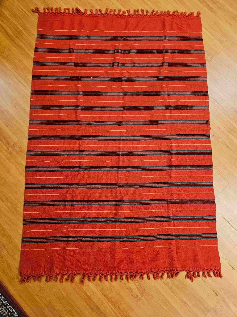 Groot  gestreept kelim kleed 185/128 cm, 100 tot 150 cm, Etten-Leur, DJT@dejuistetoon.eu, Ophalen of Verzenden