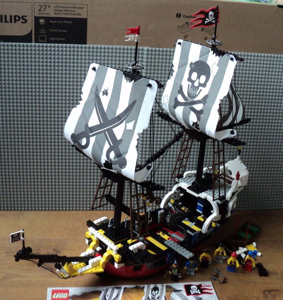 6290 (1) Pirate Battle Ship {Red Beard Runner Reissue}, Ophalen of Verzenden, Gebruikt