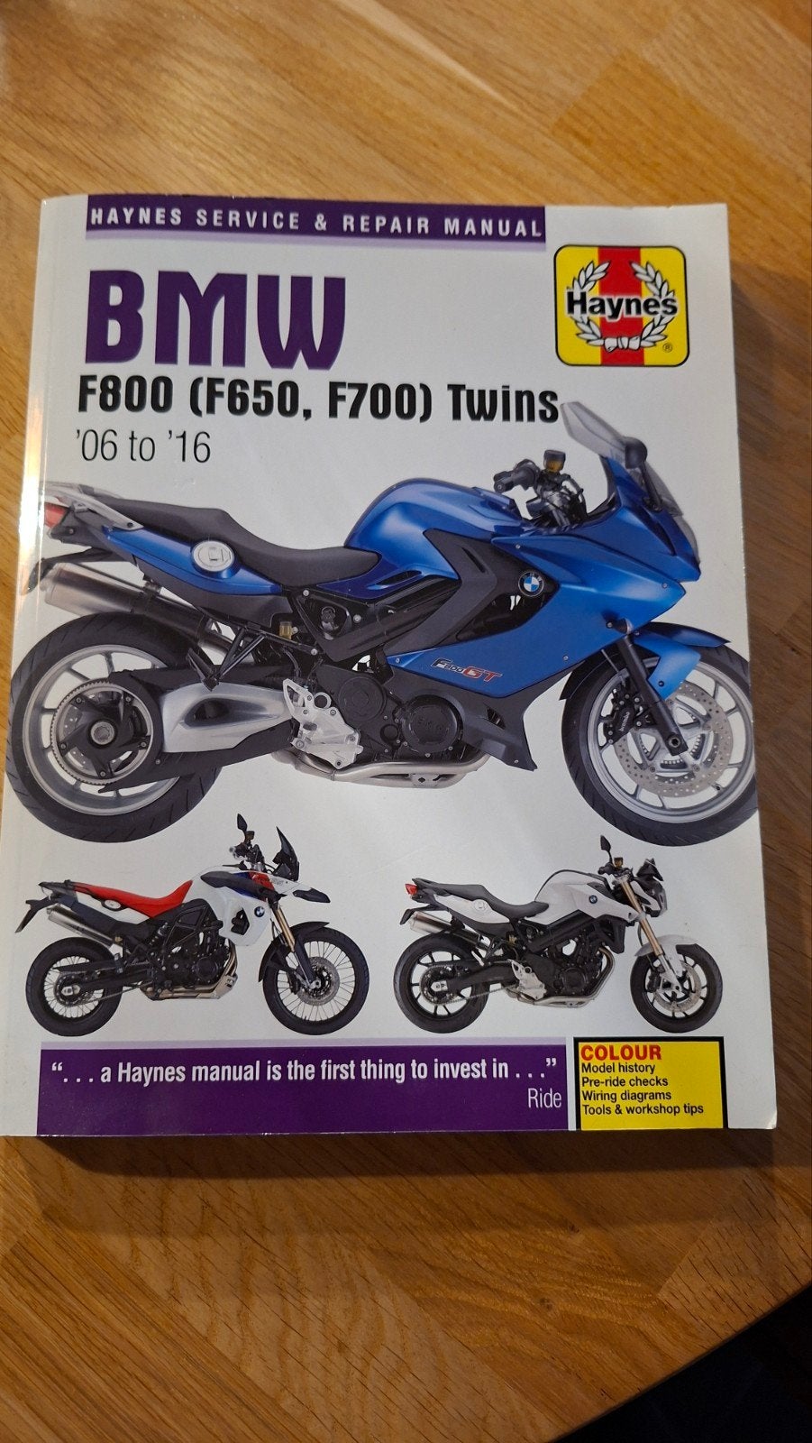 Haynes Service- & Reparatie Manual BMW F800 (F650, F700), Motoren, Ophalen of Verzenden, BMW