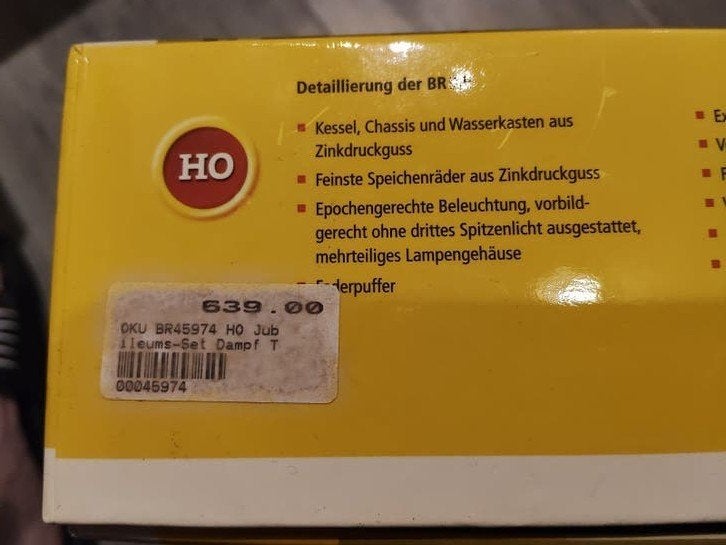 Brawa Jubileumset BR 94 sound- 60 Jaar Speciale Editie HO, Ophalen of Verzenden, Zo goed als nieuw, Gelijkstroom, Overige merken