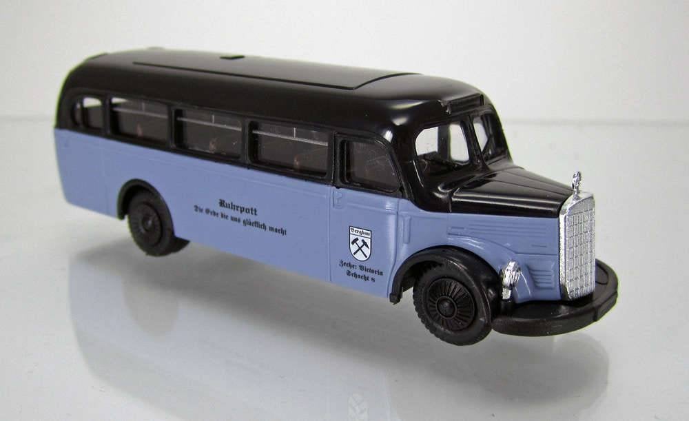 Busch 41049 - MB O 3500 Kolenmijnbus/Zechenbus in ovp, Hobby en Vrije tijd, Overige merken, Gelijkstroom of Wisselstroom, Overige typen