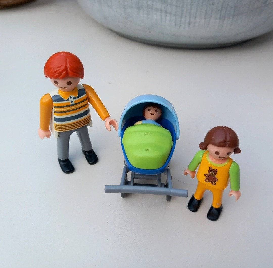 Playmobil moeder met kinderwagen nr. 4408, Ophalen of Verzenden, Zo goed als nieuw, Complete set