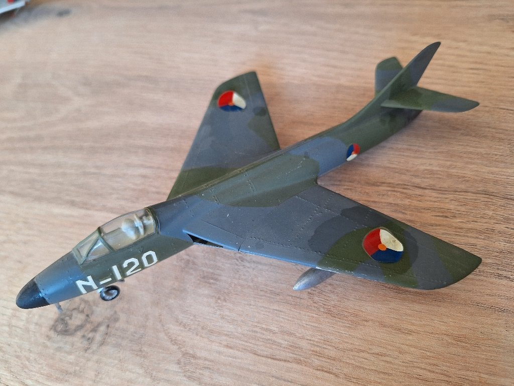 1:72 1/72 Hawker Hunter Mk4 Klu Gebouwd, Overige merken, 1:72 tot 1:144, Ophalen of Verzenden, Zo goed als nieuw