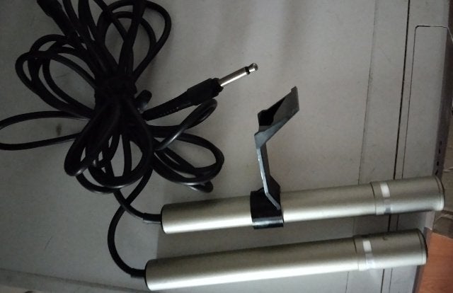 2 microfoons Akai ADM-60, Ophalen of Verzenden, Audio en Video