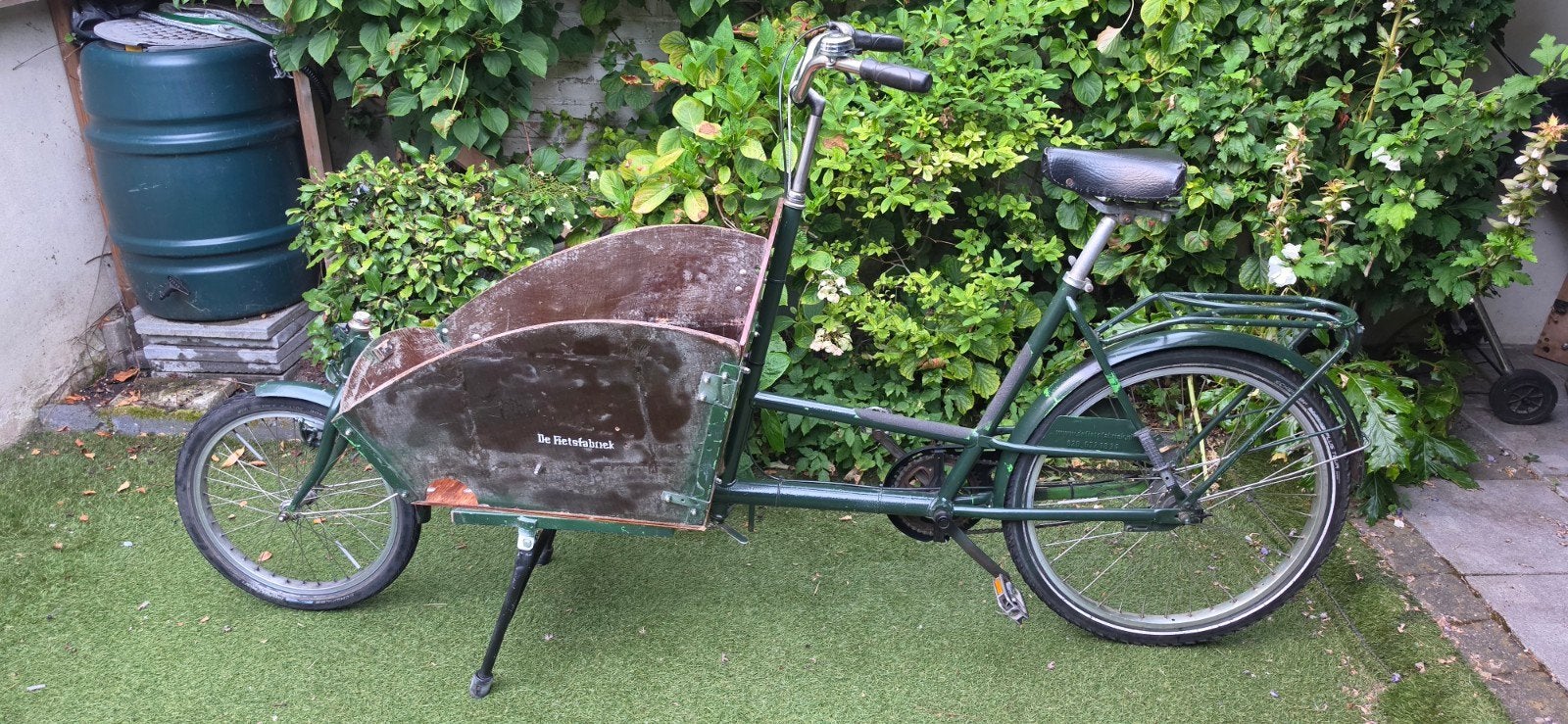 Bakfiets van De Fietsfabriek, Ophalen, Gebruikt, Huif, 2 kinderen