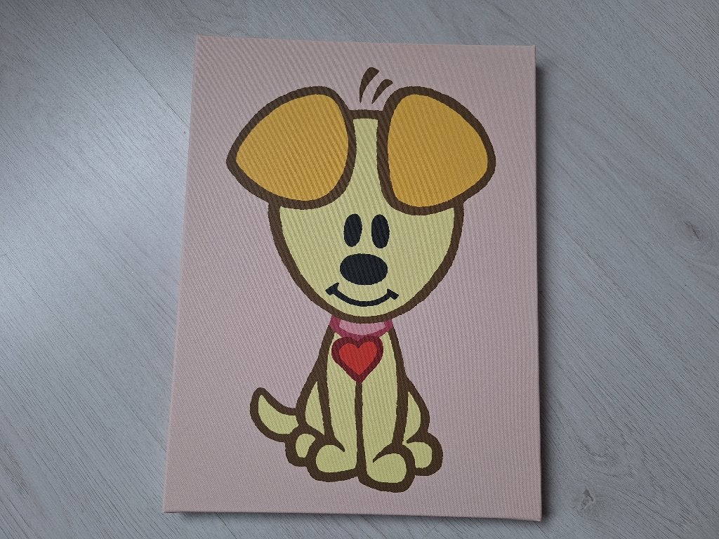 Pip canvas 40 x 30 cm, Geel, Ophalen of Verzenden, Zo goed als nieuw, Wanddecoratie