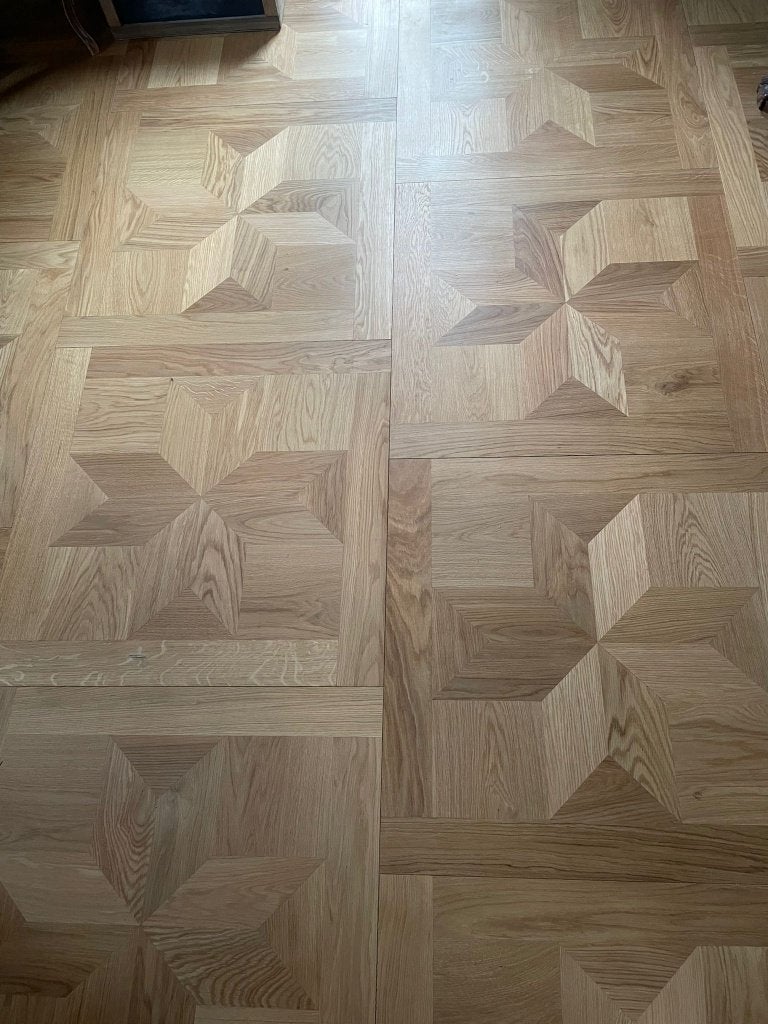 Houten Tegel Versailles patroon, Doe-het-zelf en Verbouw, Ophalen, Minder dan 25 mm, Eiken, Overige typen