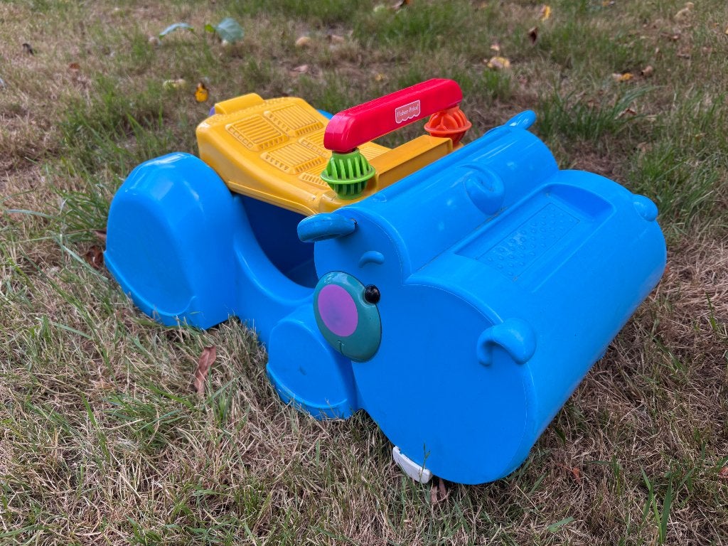 Nijlpaard Loopwagentje (vintage), Kinderen en Baby's, Speelgoed | Fisher-Price, Ophalen, Gebruikt, Duw- of Trekspeelgoed