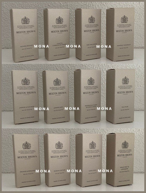 MoltonBrown set 12 niche parfum samples proefjes testers, Verzenden, Nieuw