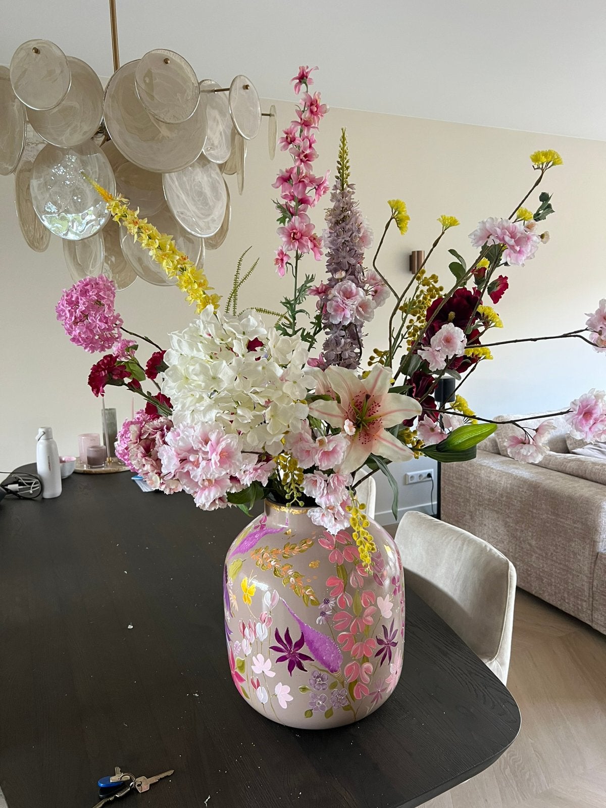 Zijde bloemen van Silk-ka, Huis en Inrichting, Woonaccessoires | Kunstplanten en Kunstbloemen, Ophalen, Zo goed als nieuw