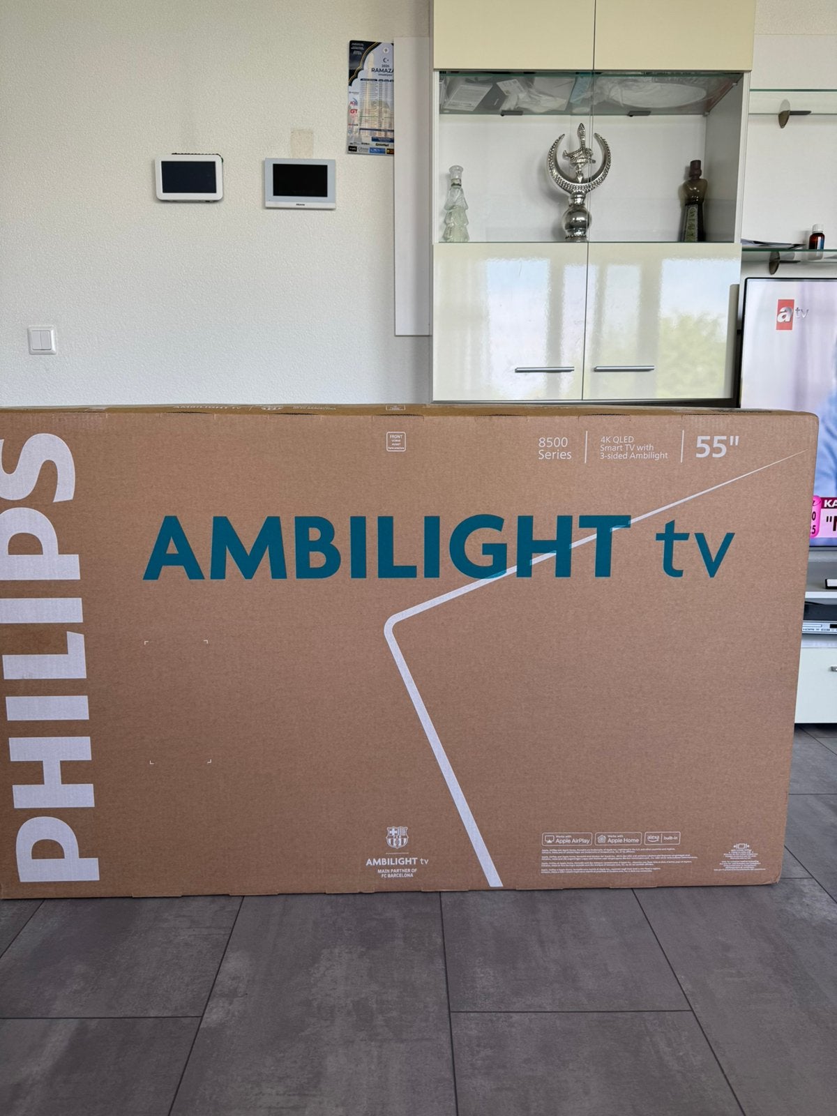 Philips Ambilight TV 55” – 4K QLED – Zo goed als nieuw, Ophalen of Verzenden, Nieuw