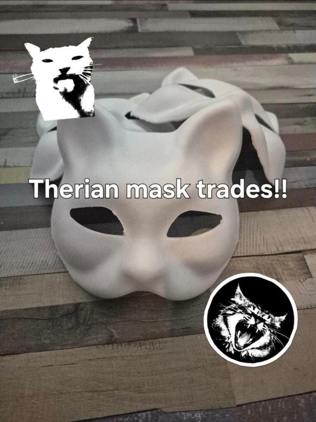 " therian " mask trades! (DE FOTO'S ZIJN NIET TE RUIL), Ophalen of Verzenden, Nieuw, Accessoires
