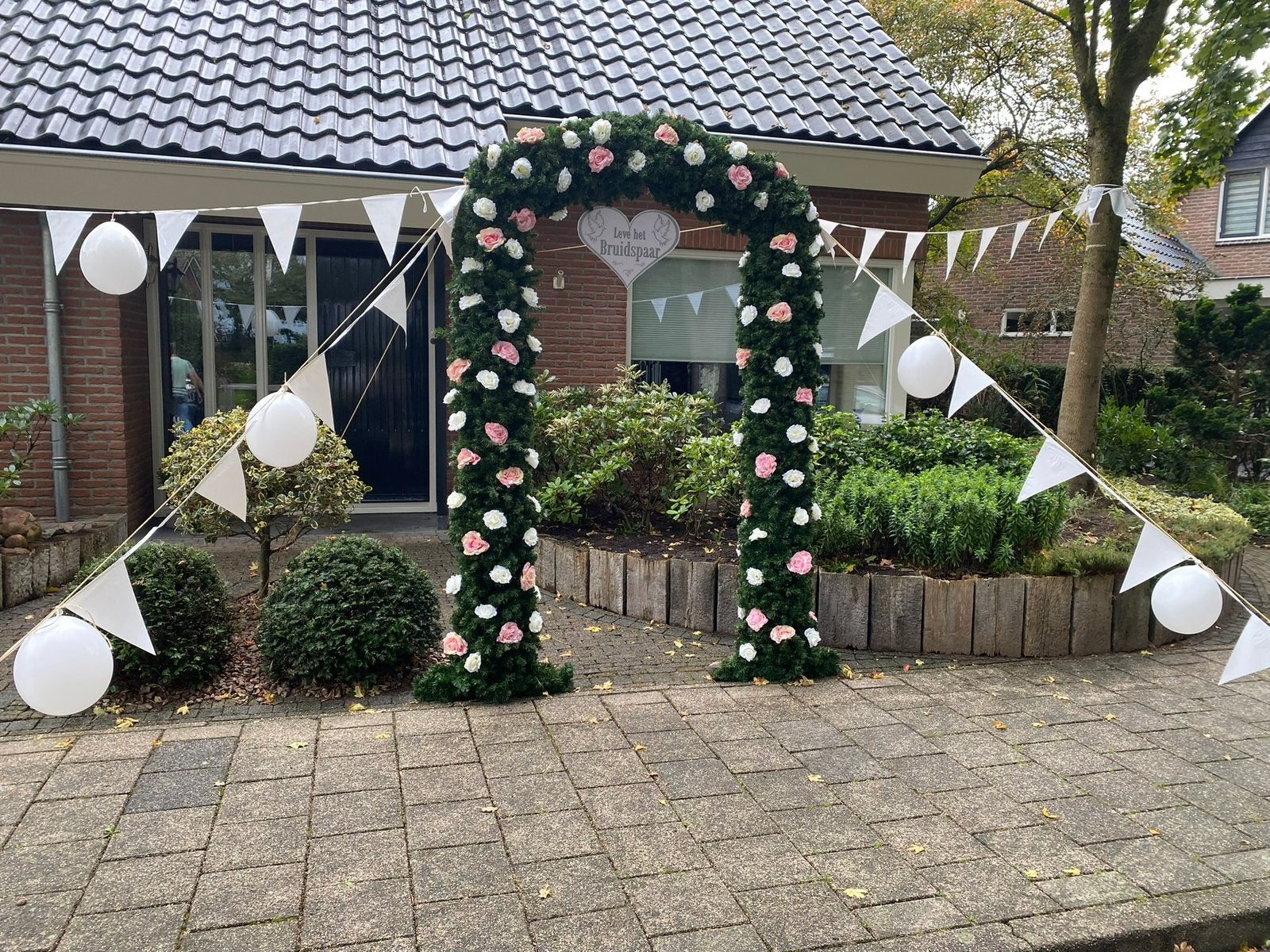 Te huur huwelijksboog / jubileumboog, Ophalen, Zo goed als nieuw, Geboorte of Huwelijk