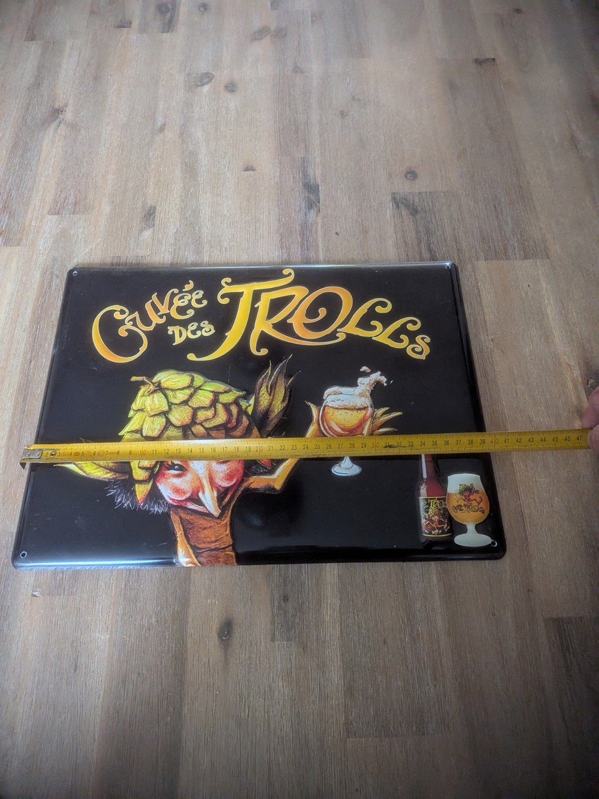 Cuvée des Trolls Emaille Reclamebord - Bierdecoratie, Ophalen of Verzenden