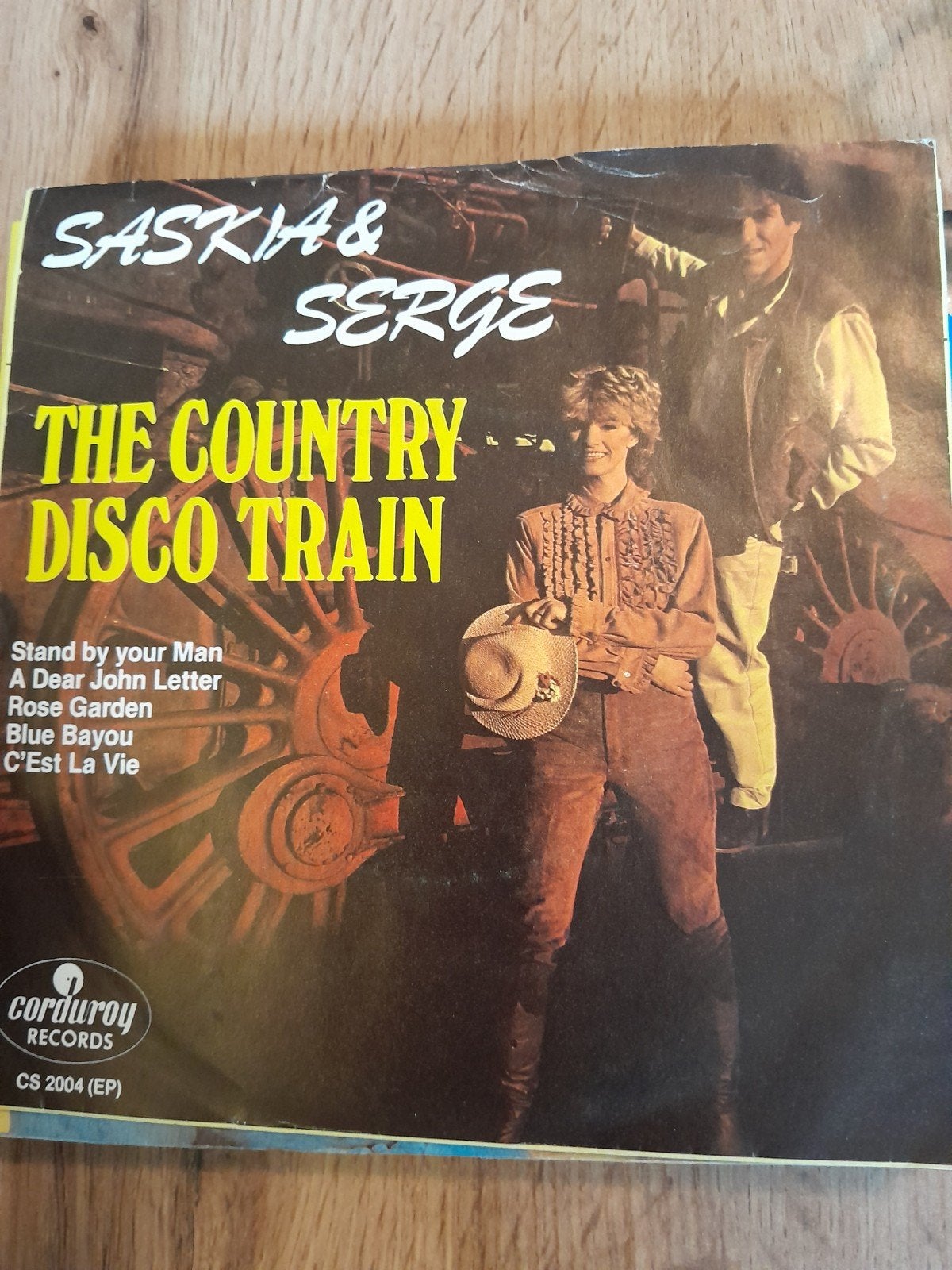 Saskia & serge 7inch the country disco train, Cd's en Dvd's, Vinyl Singles, Ophalen of Verzenden, Zo goed als nieuw, Country en Western