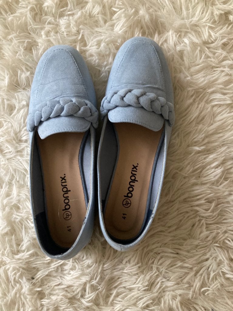 loafers lichtblauw, Bonprix, Instappers, Zo goed als nieuw, Verzenden