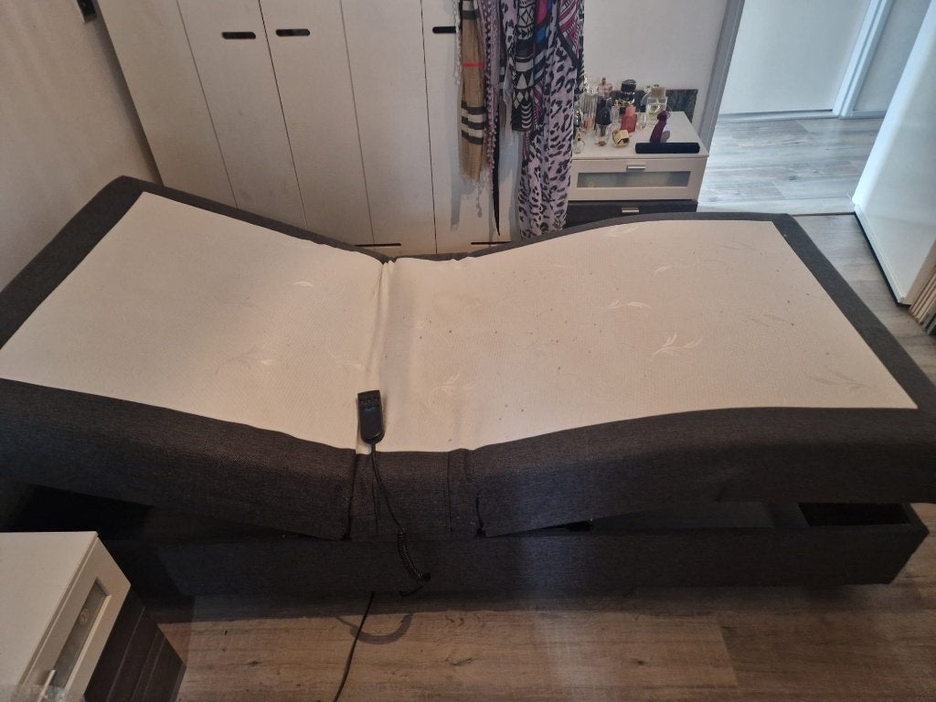 Elektrische boxspring, Ophalen, Overige materialen, Gebruikt, 90 cm