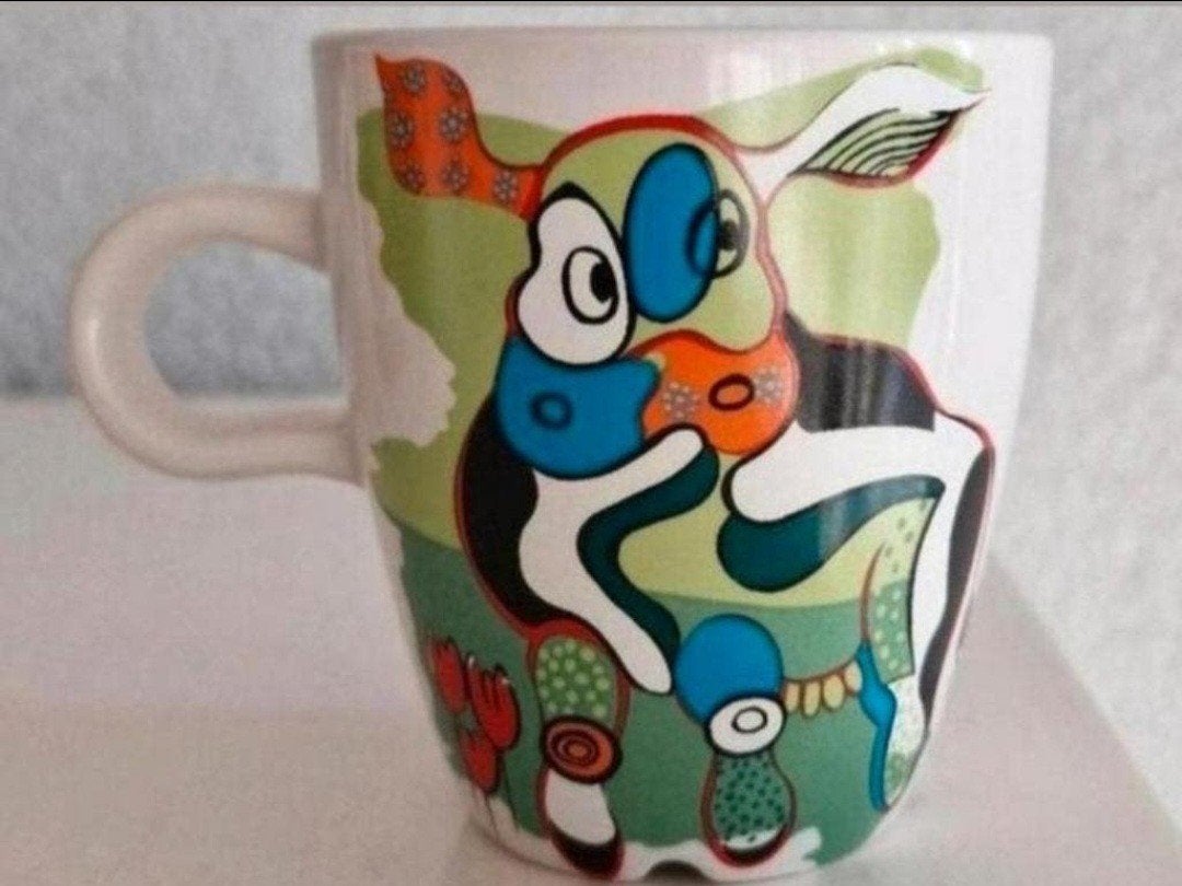 Douwe Egberts senseokopje Nikolai Carels, Ophalen of Verzenden, Zo goed als nieuw, Overige stijlen, Kop(pen) en/of Schotel(s)