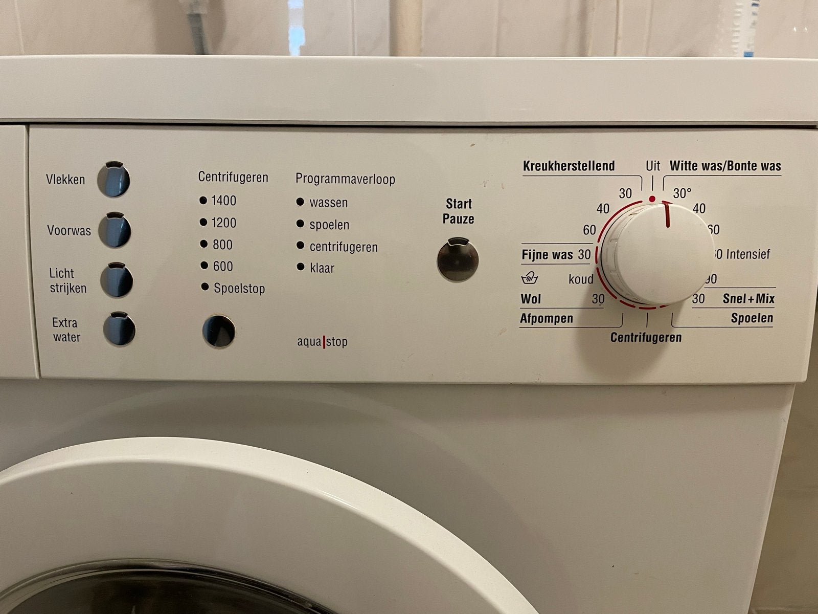 Bosch Maxx 6 Wasmachine met AquaStop - Zo goed als nieuw, Ophalen, Gebruikt, Voorlader, Kort programma
