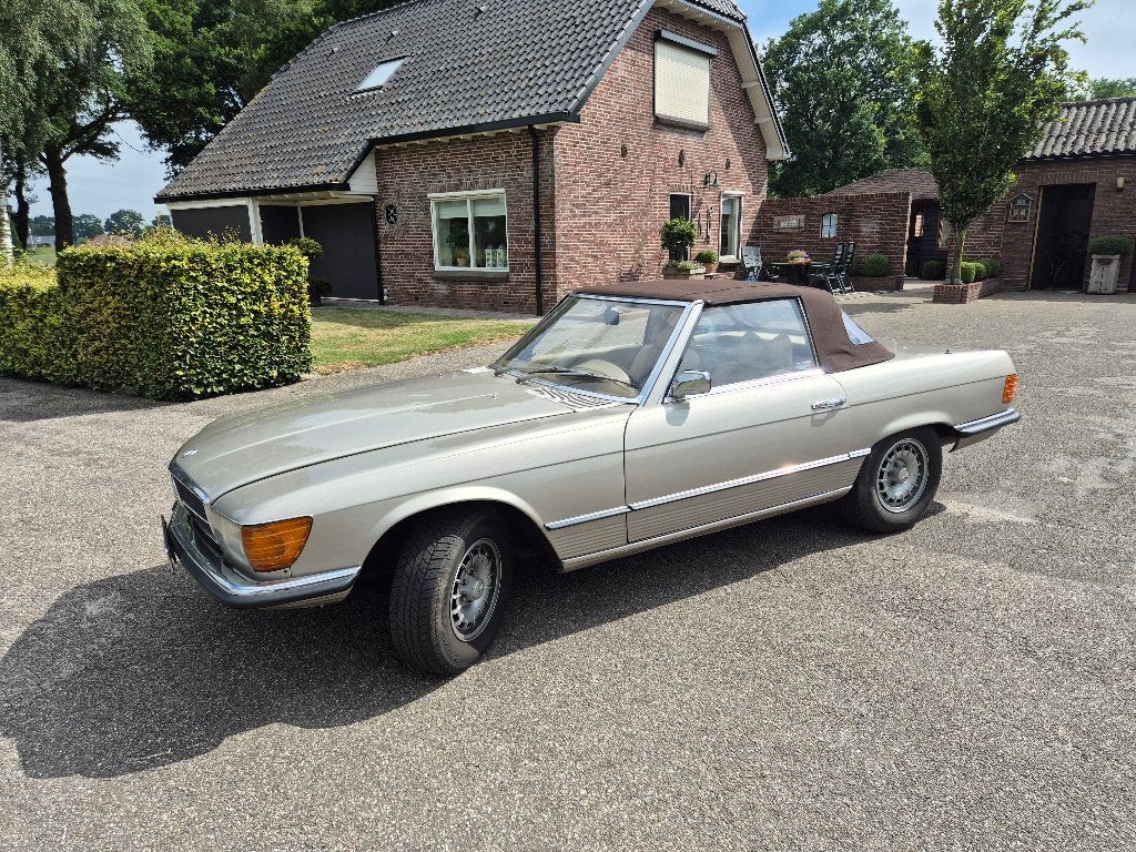 Mercedes Benz 350 SL, Auto's, Automaat, Achterwielaandrijving, Beige, Cabriolet