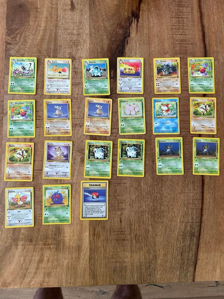 Pokémon kaarten Jungle set - Diverse kaarten, Ophalen of Verzenden, Gebruikt, Meerdere kaarten