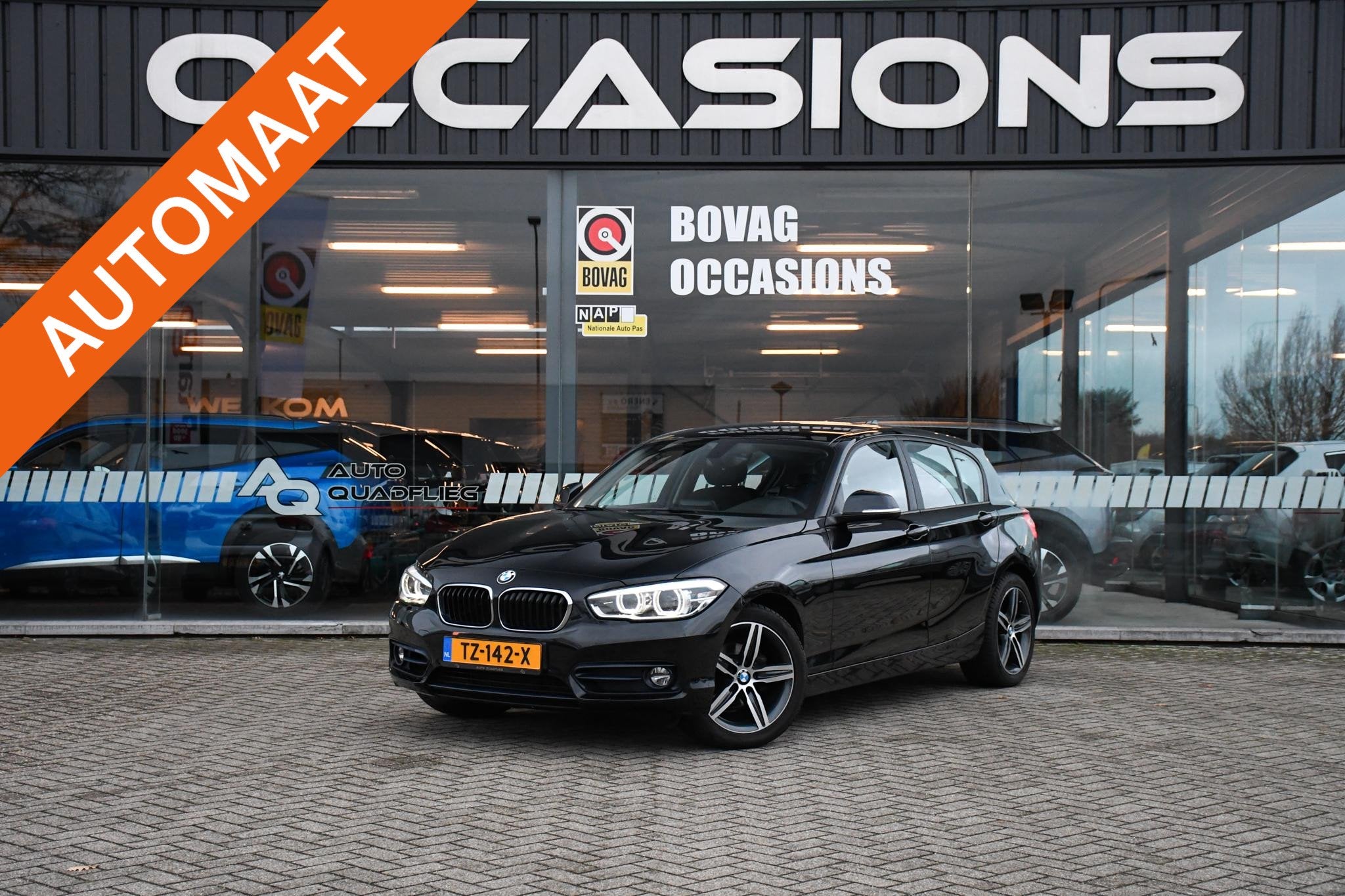 BMW 1-serie 118i Corporate Lease Executive NAVIGATIE/ DAB/ L, 12 maanden, Gebruikt, Zwart, Origineel Nederlands