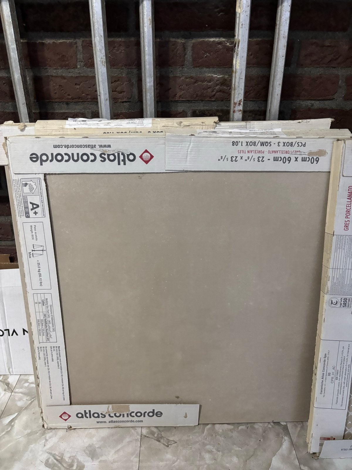 Atlas Concorde Vloertegels 60x60 cm - Nieuw in doos, Ophalen, 60 cm of meer, Keramiek, Nieuw