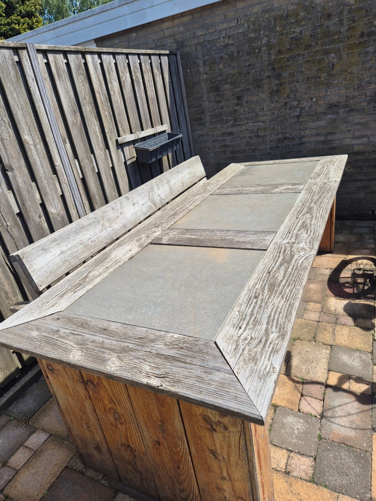 Houten tuintafel, Ophalen, Gebruikt, Rechthoekig, Hout