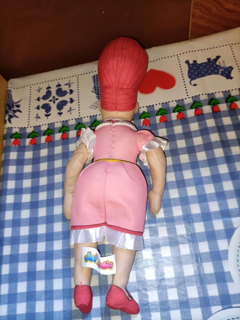Mevrouw Suikerspin knuffel Julianatoren 35 cm groot, Ophalen of Verzenden, Zo goed als nieuw, Overige typen