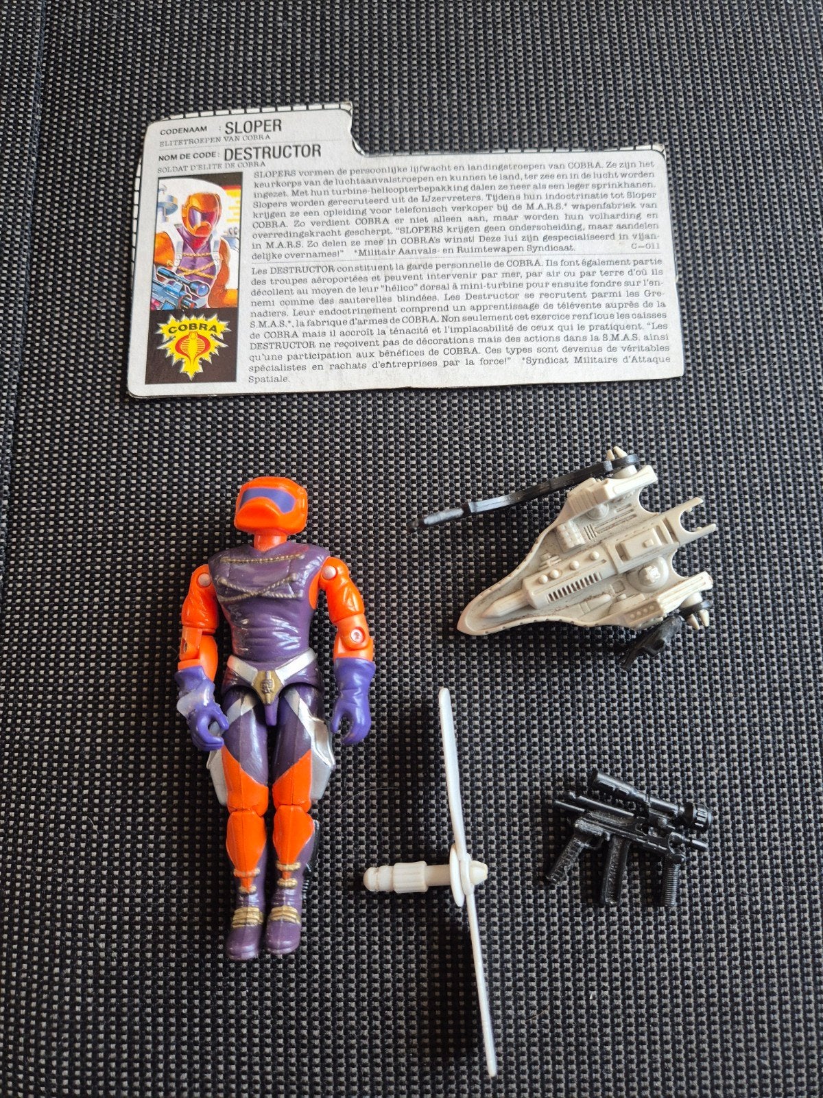 G.I. Joe Cobra SLOPER (Annihilator) Vintage actiefiguur, Ophalen of Verzenden, Gebruikt