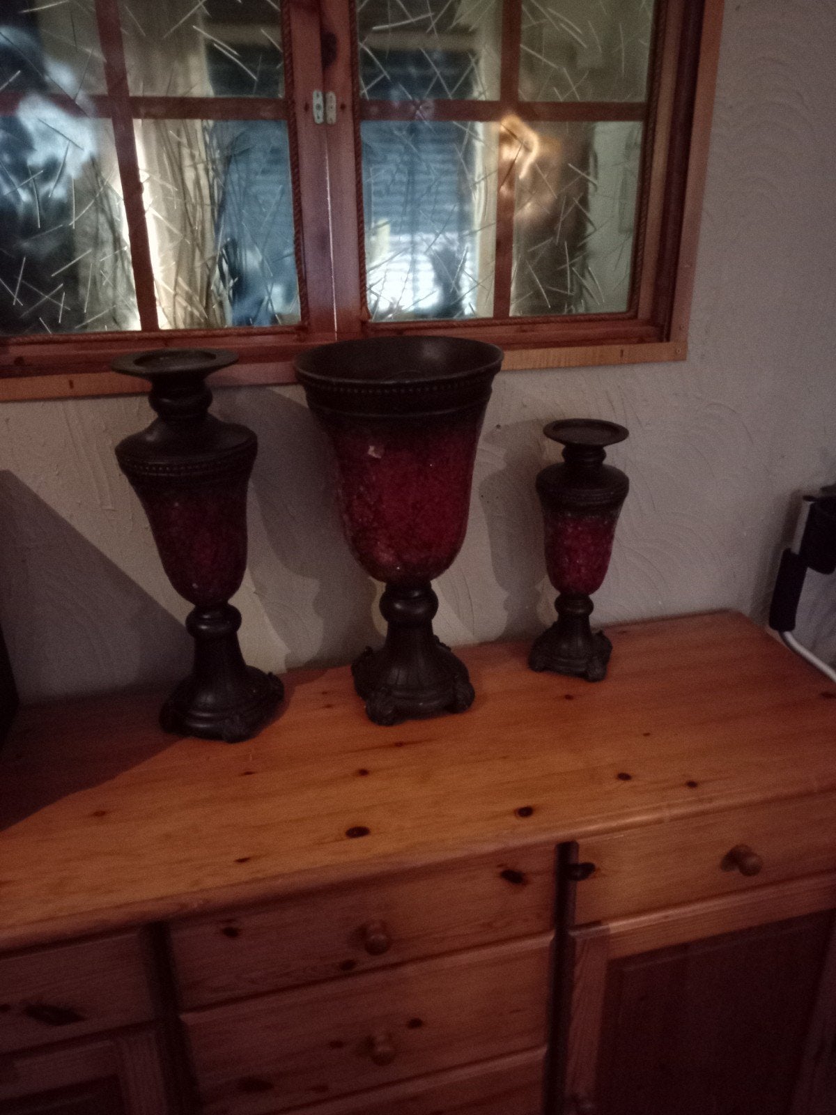 vaas met kandelaars, Ophalen of Verzenden