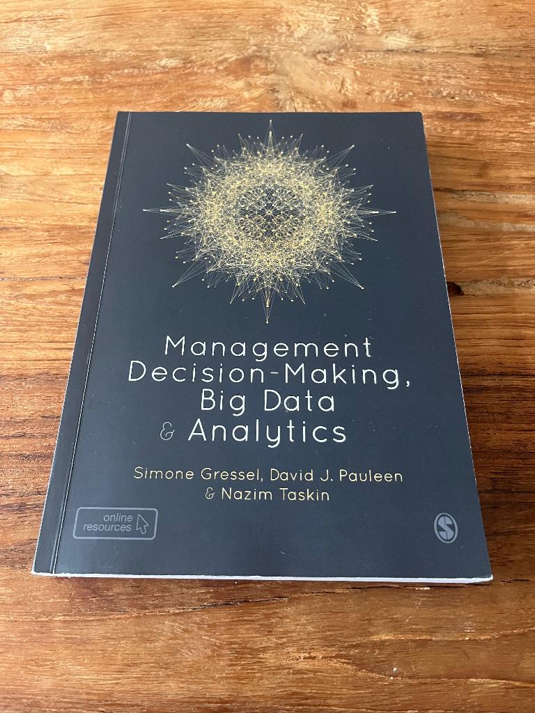 Management Decision-Making, Big Data Analytics, Simone Gressel, Zo goed als nieuw, Beta, HBO