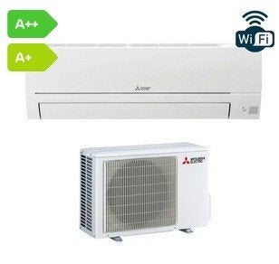 Mitsubishi Electric MSZ-HR50VF 5,0 kW Airco WiFi, Ophalen, Koelen en Ontvochtigen, Timer, Nieuw